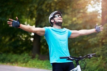 Cycling is good for relaxation and helps against stress