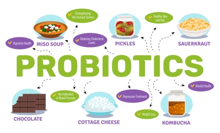 Probiotics And Health Concept