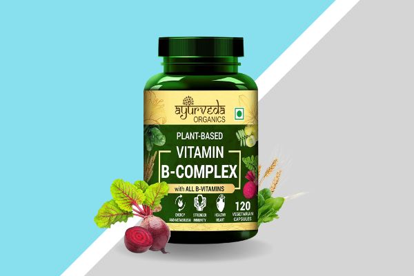 Ayurveda Organics Plant-Based Vitamin B Complex Capsules