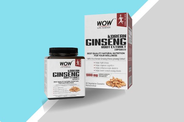 WOW 100% Pure Korean Ginseng Root Extract Capsules