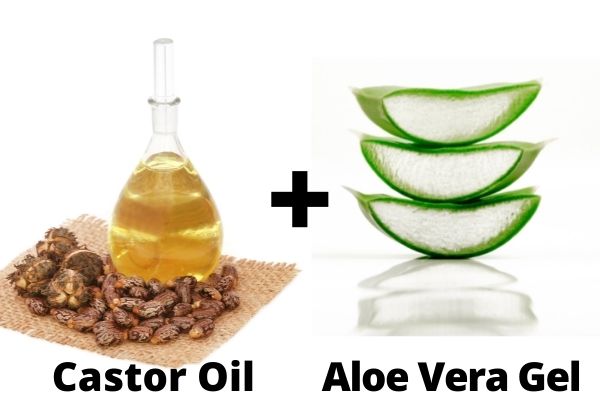 Castor oil and aloe vera 