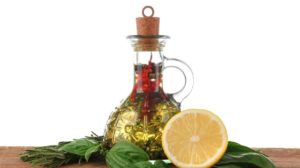 Lemon juice and olive oil