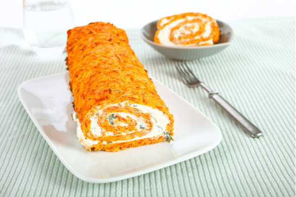 Carrot whey protein rolls.