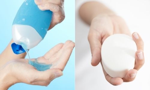 Difference between Shower gel and Soap bar