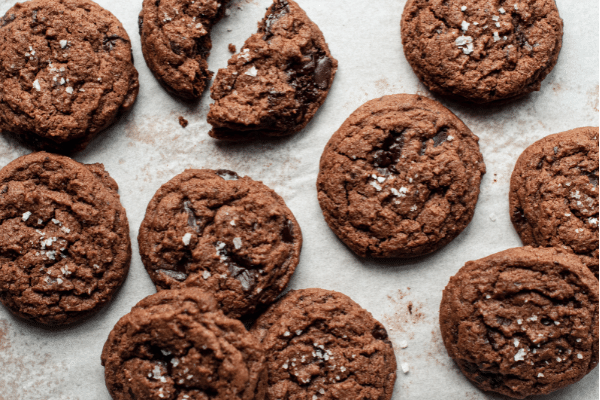 Whey protein chocolate cookies.