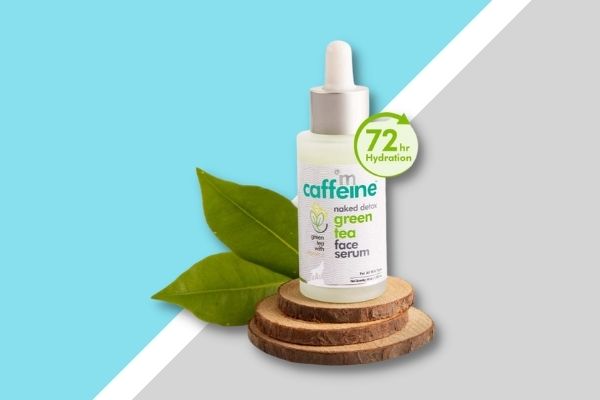 mCaffeine Green Tea Face Serum with Vitamin C and Hyaluronic Acid
