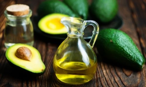 Avocado olive oil and honey mask