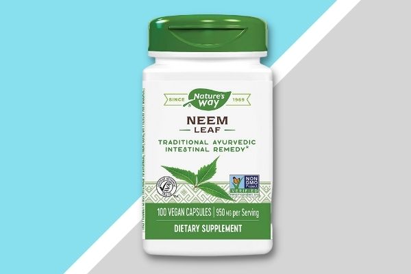 Nature's Way Premium Herbal Neem Leaf 950 mg Vegetarian Capsules