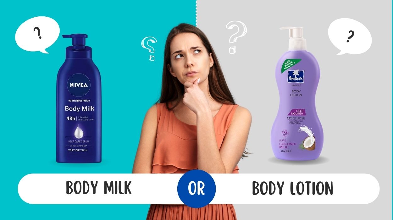 Difference between body milk and body lotion